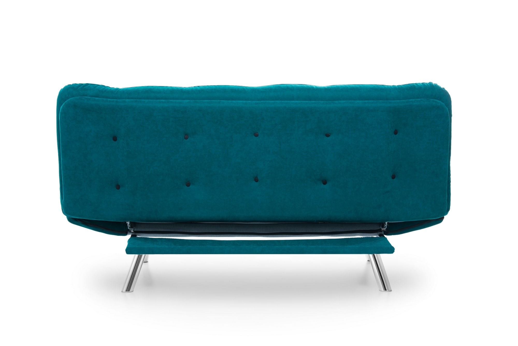 Canapea extensibila, Hanah Home, metal, verde petrol, 200x95x105 cm — imaginea 3