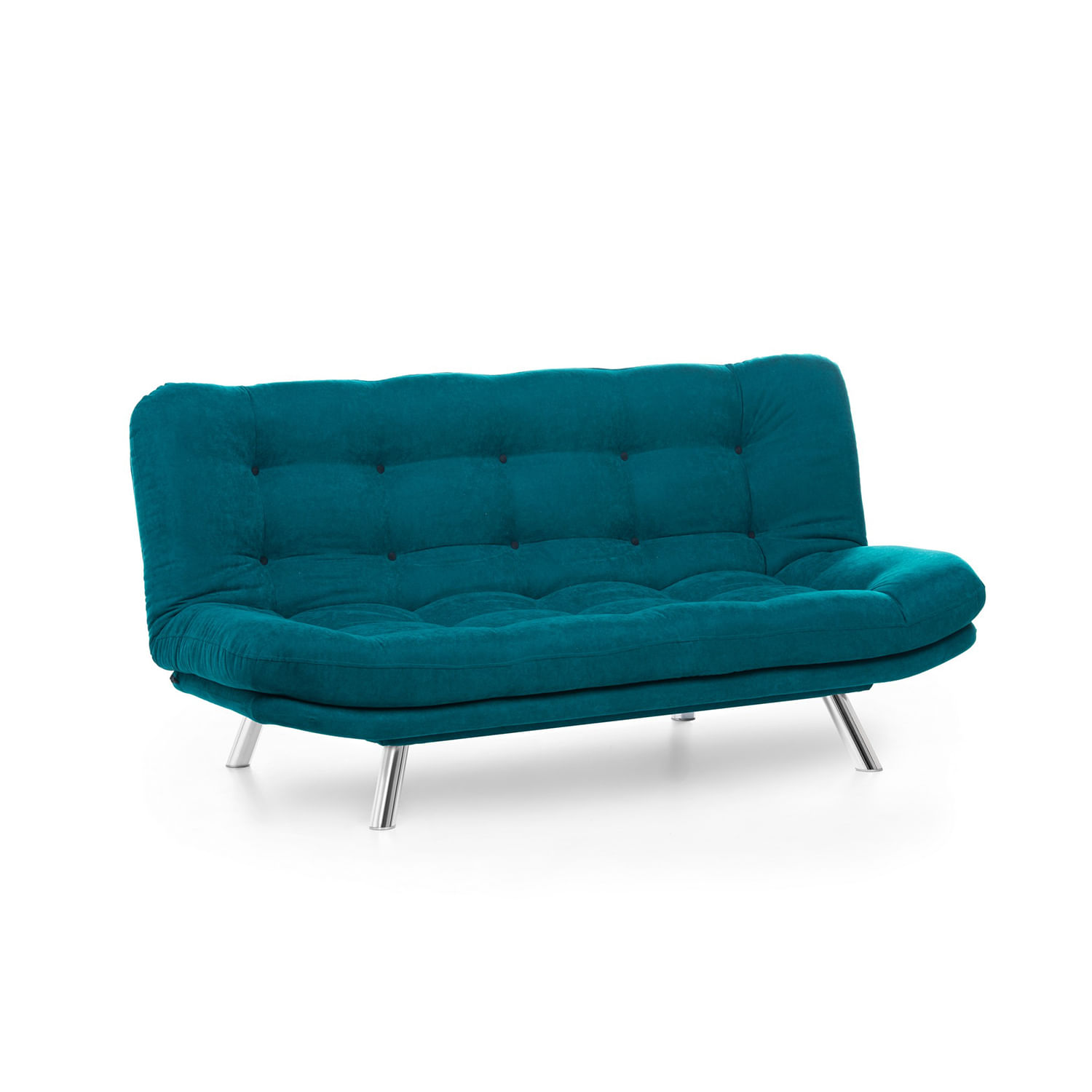 Canapea extensibila, Hanah Home, metal, verde petrol, 200x95x105 cm — imaginea 9