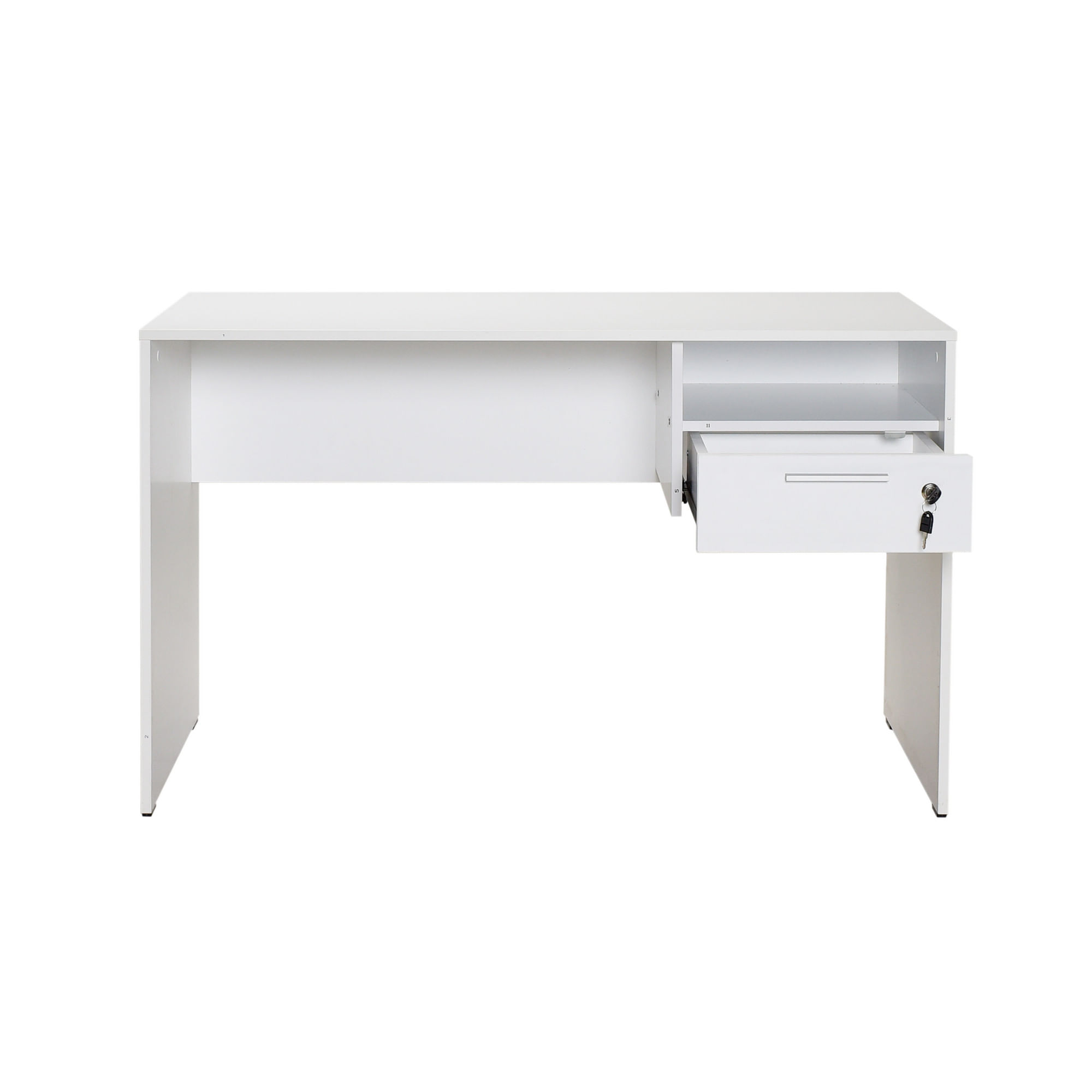 Birou, Hanah Home, pal melaminat, alb, 120x60x75 cm — imaginea 8