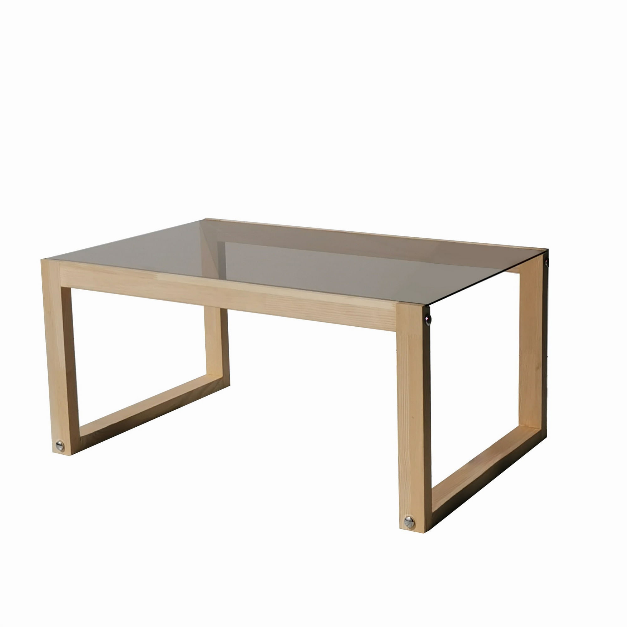 Masuta de cafea, Hanah Home, lemn masiv de pin, natural, 85x55x40 cm — imaginea 5