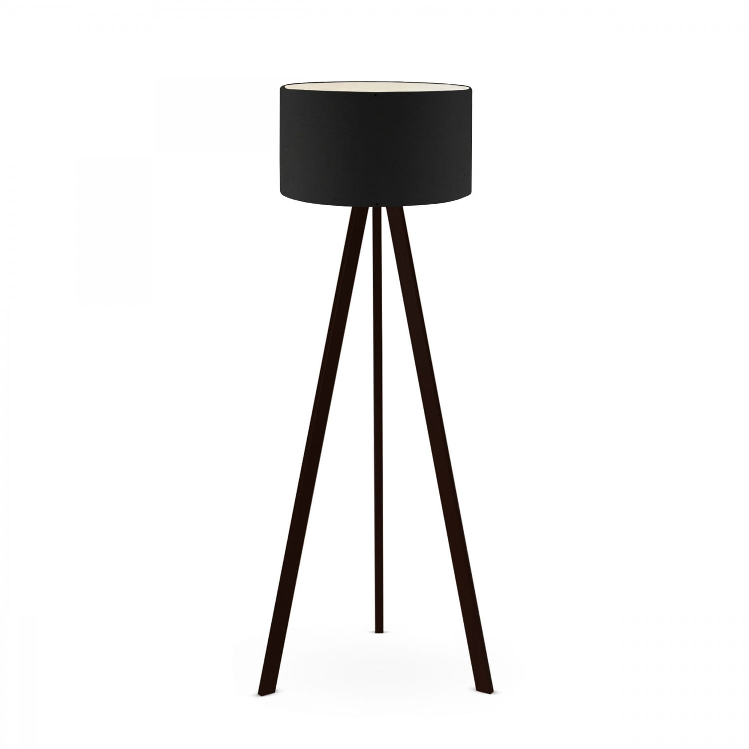 Lampadar, Opviq, pvc, picioare mdf, negru, 21x38x140 cm