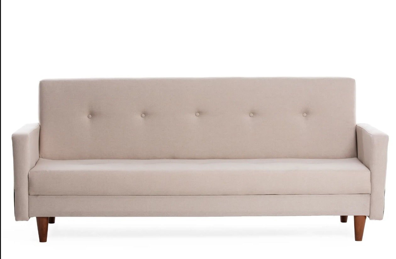 Canapea extensibila 3 locuri, Atelier Del Sofa, poliester, crem, 200x83x75 cm — imaginea 3