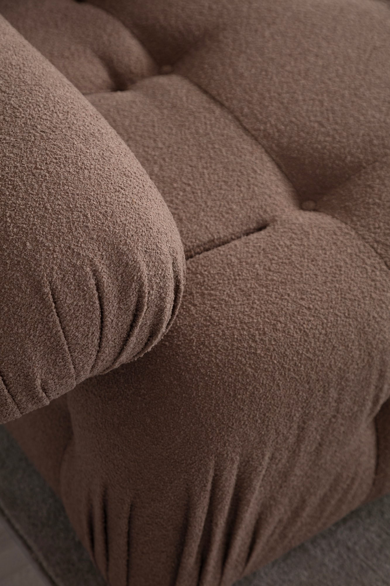 Canapea 3 locuri, Hanah Home, lemn fag si pal, cappuccino, 300x100x80 cm — imaginea 3