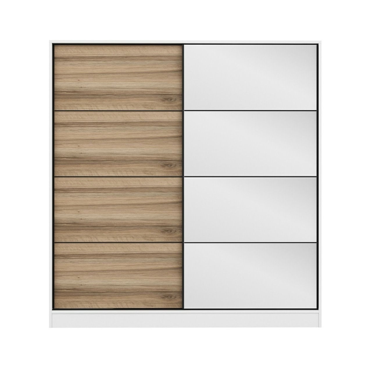 Sifonier, Hanah Home, pal melaminat, alb dore, 180x52x190 cm, 506MNR2625 — imaginea 8