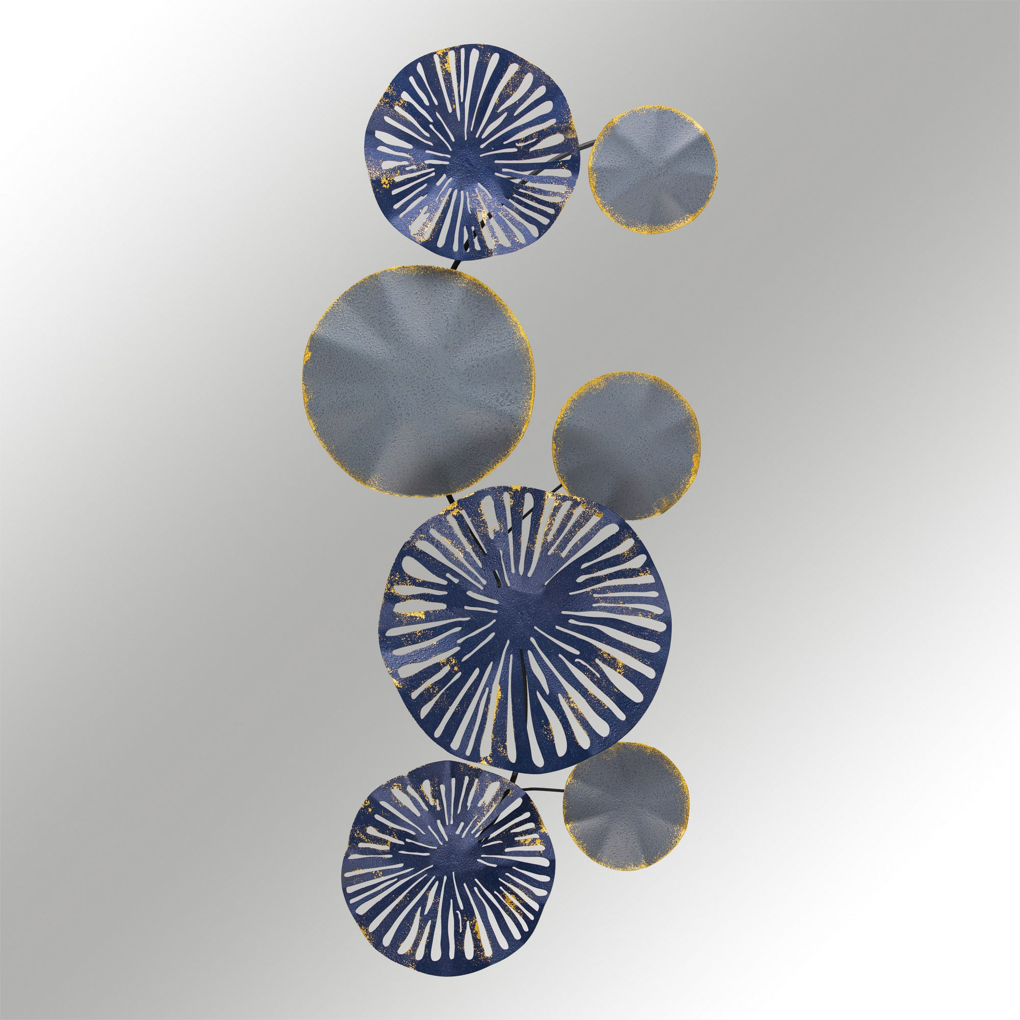 Accesoriu decorativ de perete, Wallxpert, metal, multicolor, 79x8x35 cm