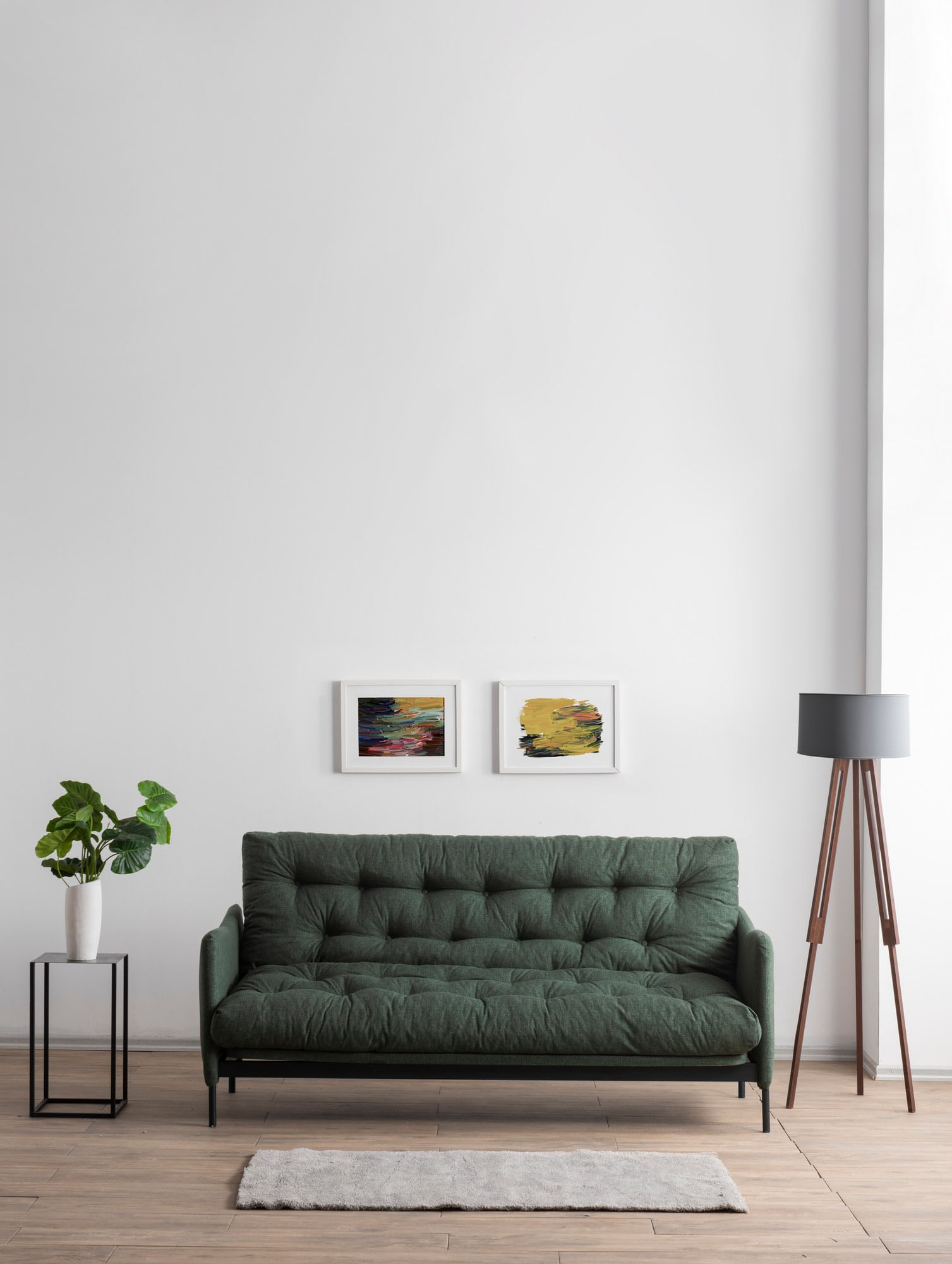 Canapea extensibila, Atelier Del Sofa, metal si in, verde, 200x82x92 cm — imaginea 8