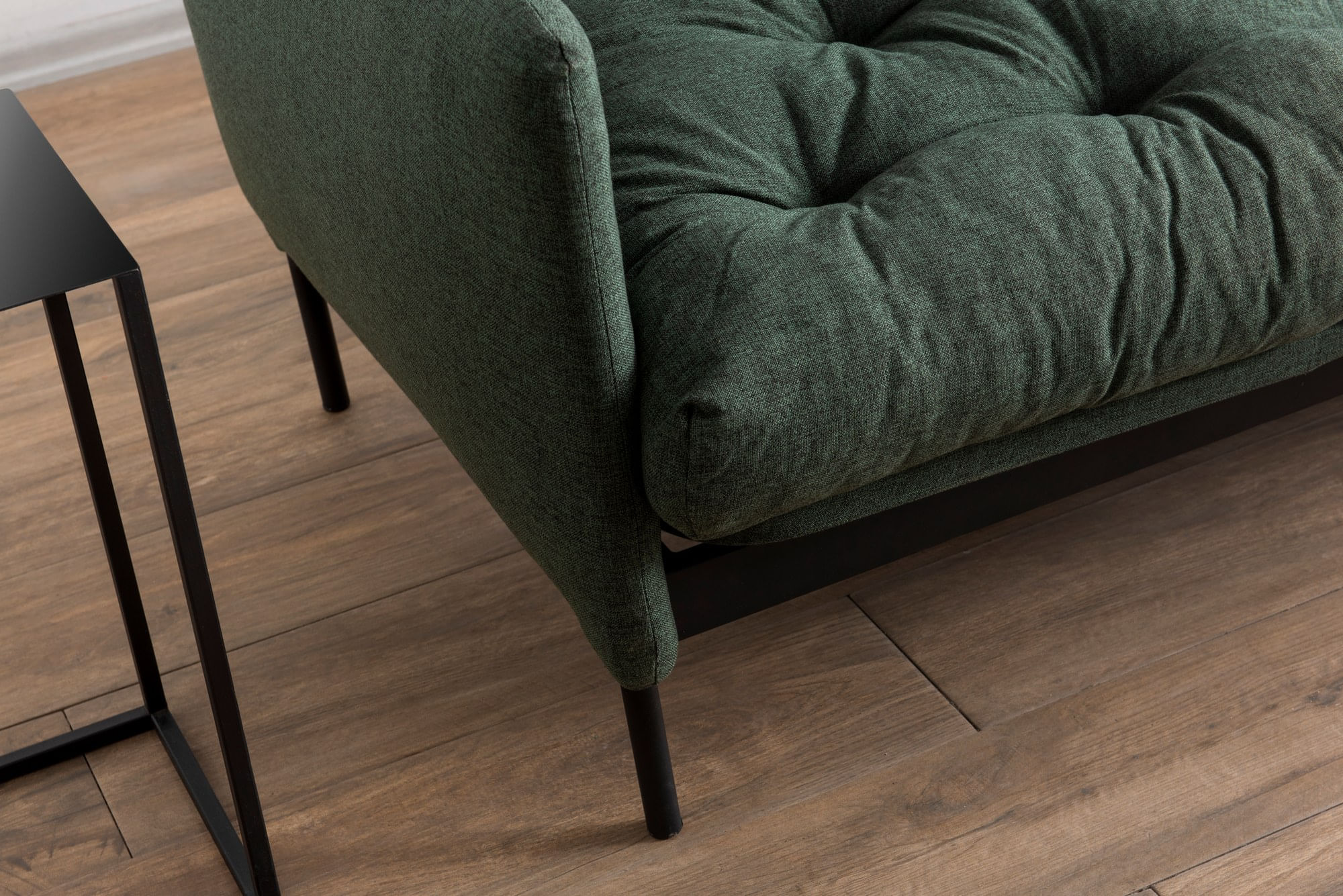 Canapea extensibila, Atelier Del Sofa, metal si in, verde, 200x82x92 cm — imaginea 13