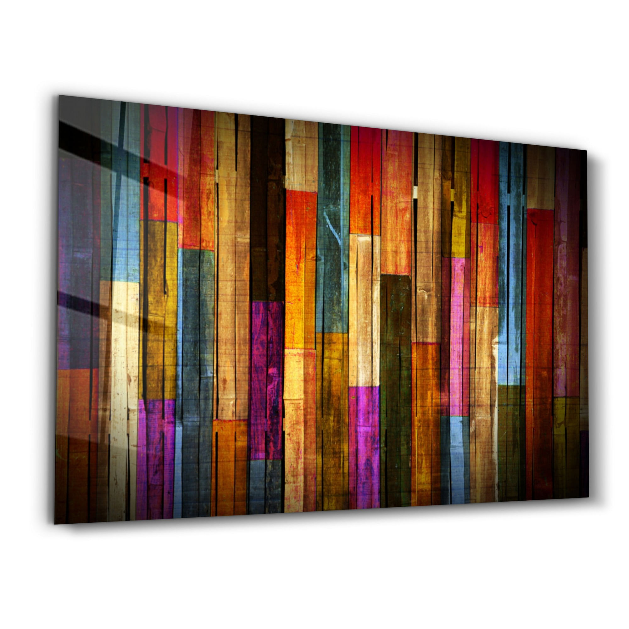 Tablou decorativ, Wallxpert, sticla temperata, multicolor, 70x110 cm, 672BRS2834