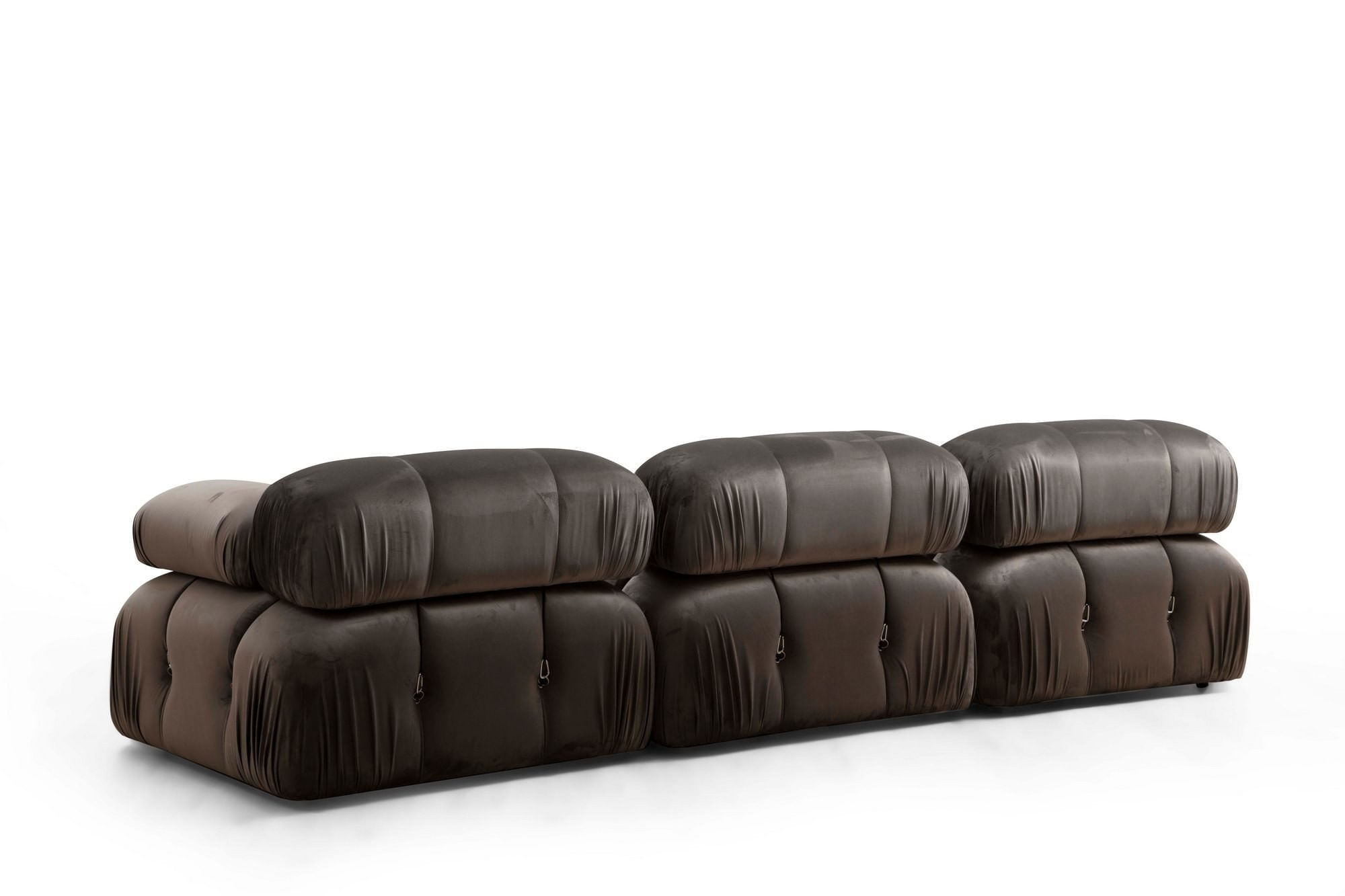Canapea 1 loc, Hanah Home, lemn de fag si pal, gri, 95x95x75 cm — imaginea 4