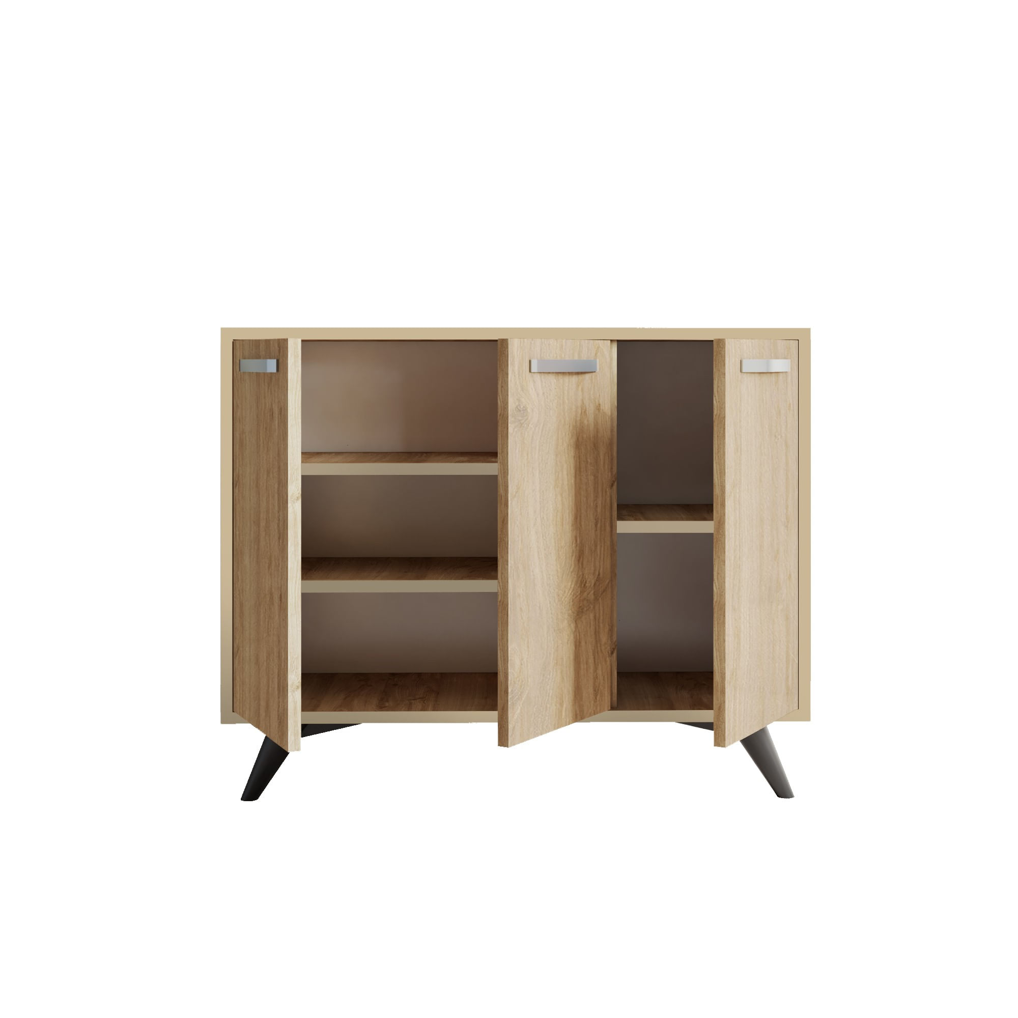 Consola, Hanah Home, pal melaminat, stejar, 100x35x82 cm — imaginea 4