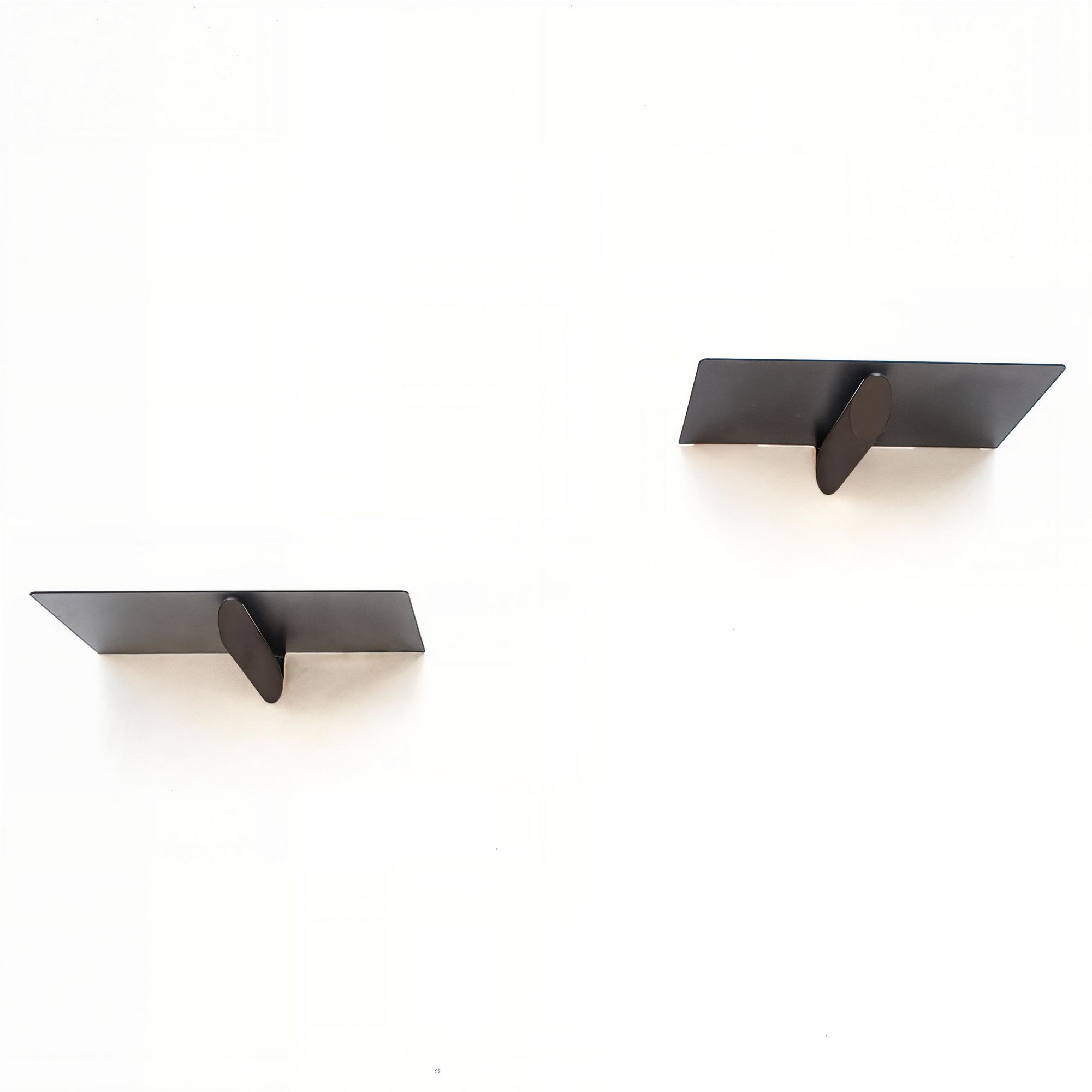 Raft de perete decorativ, Hanah Home, metal, maro negru, 21x15x6 cm — imaginea 3