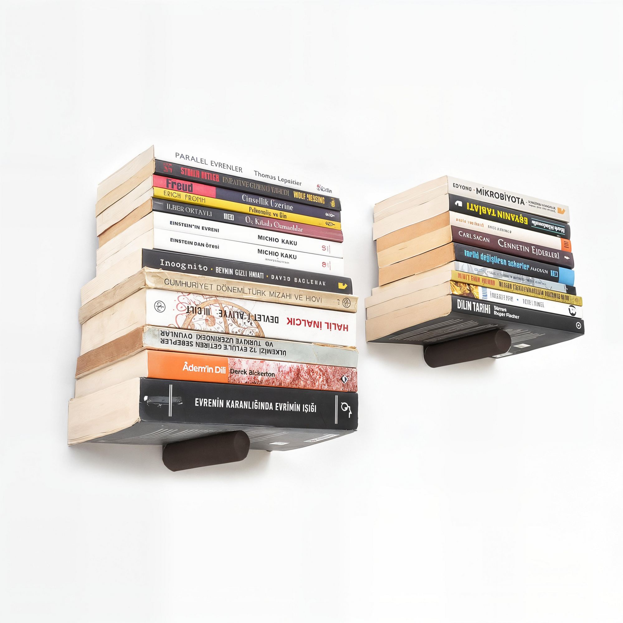 Raft de perete decorativ, Hanah Home, metal, maro negru, 21x15x6 cm — imaginea 5