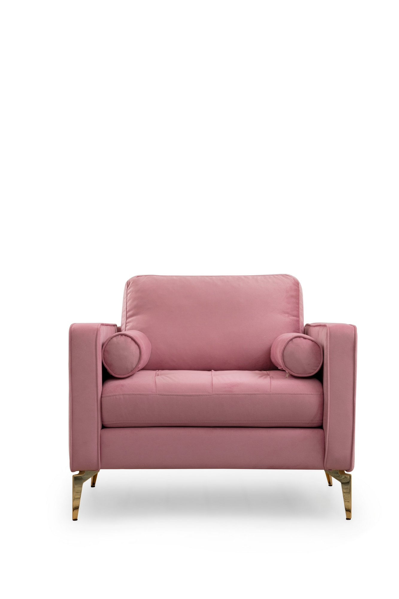 Fotoliu, Atelier Del Sofa, lemn fag si pal, dusty rose, 105x85x90 cm — imaginea 3