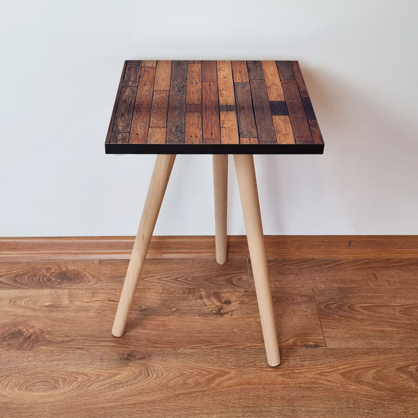 Masuta laterala, Hanah Home, mdf, maro camel, 35x35x42 cm