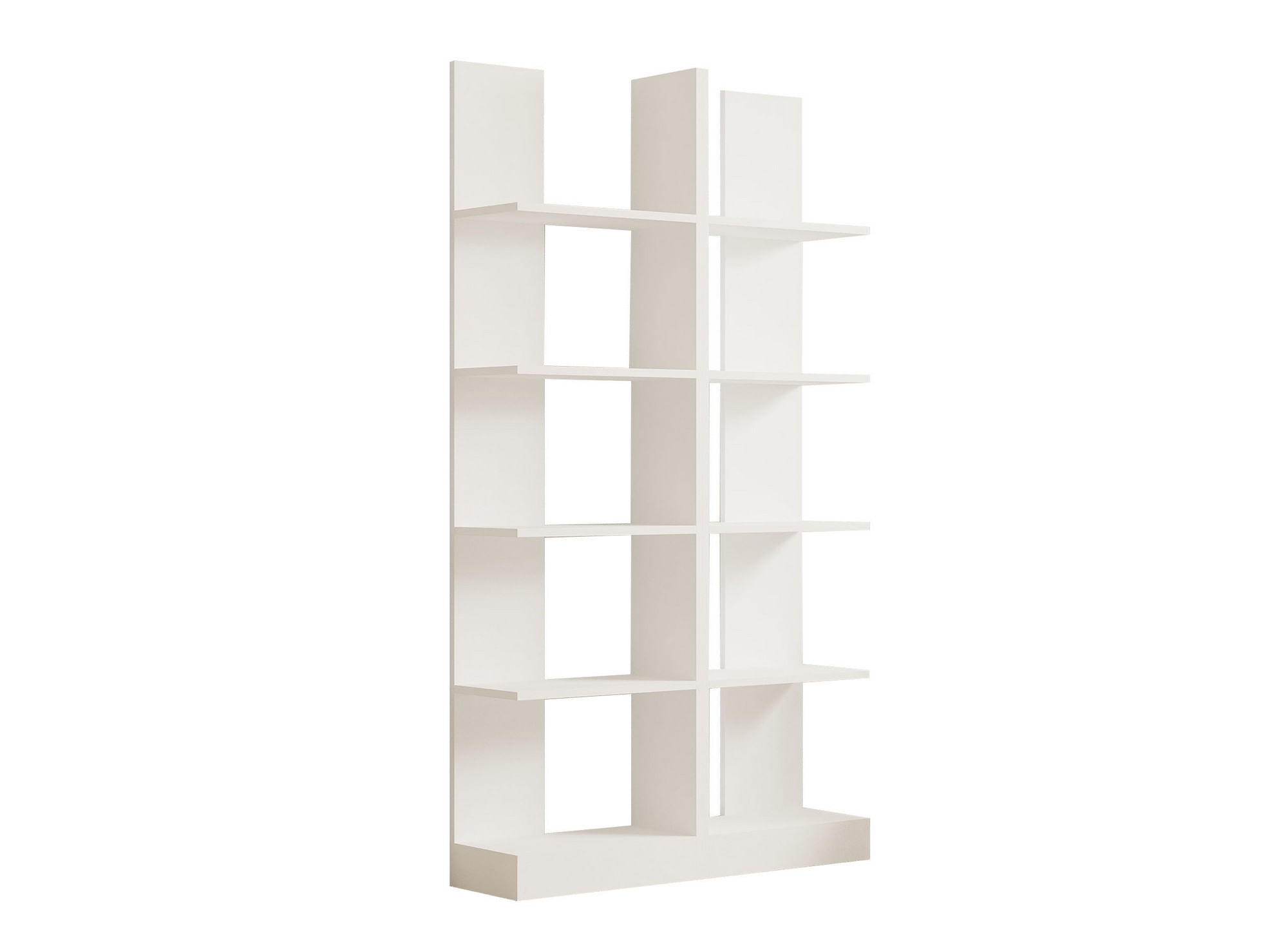 Biblioteca, Hanah Home, pal melaminat, alb, 100x180x25.8 cm