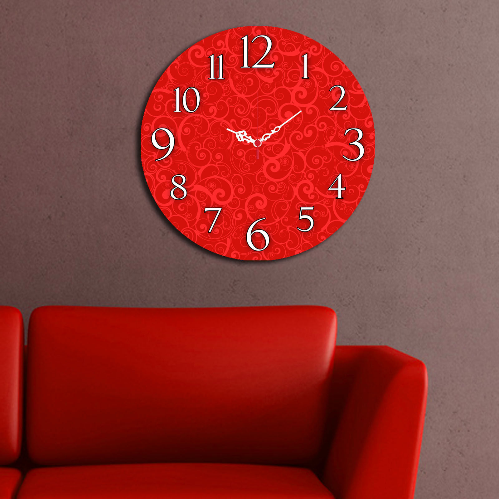 Ceas decorativ, Wallxpert, mdf, multicolor, 40 cm, 238HMA3101