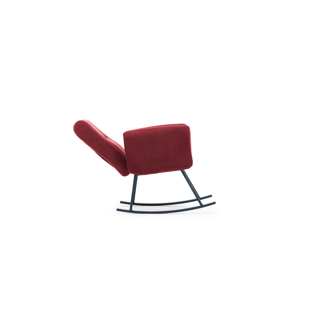 Fotoliu balansoar, Atelier Del Sofa, metal, maro, 50x50x99 cm — imaginea 5