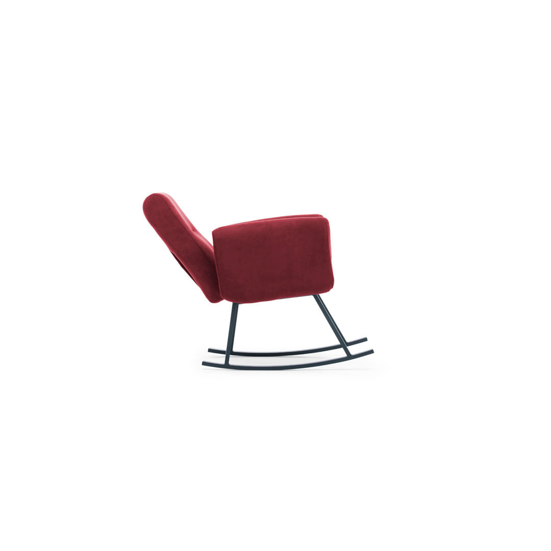 Fotoliu balansoar, Atelier Del Sofa, metal, maro, 50x50x99 cm — imaginea 6