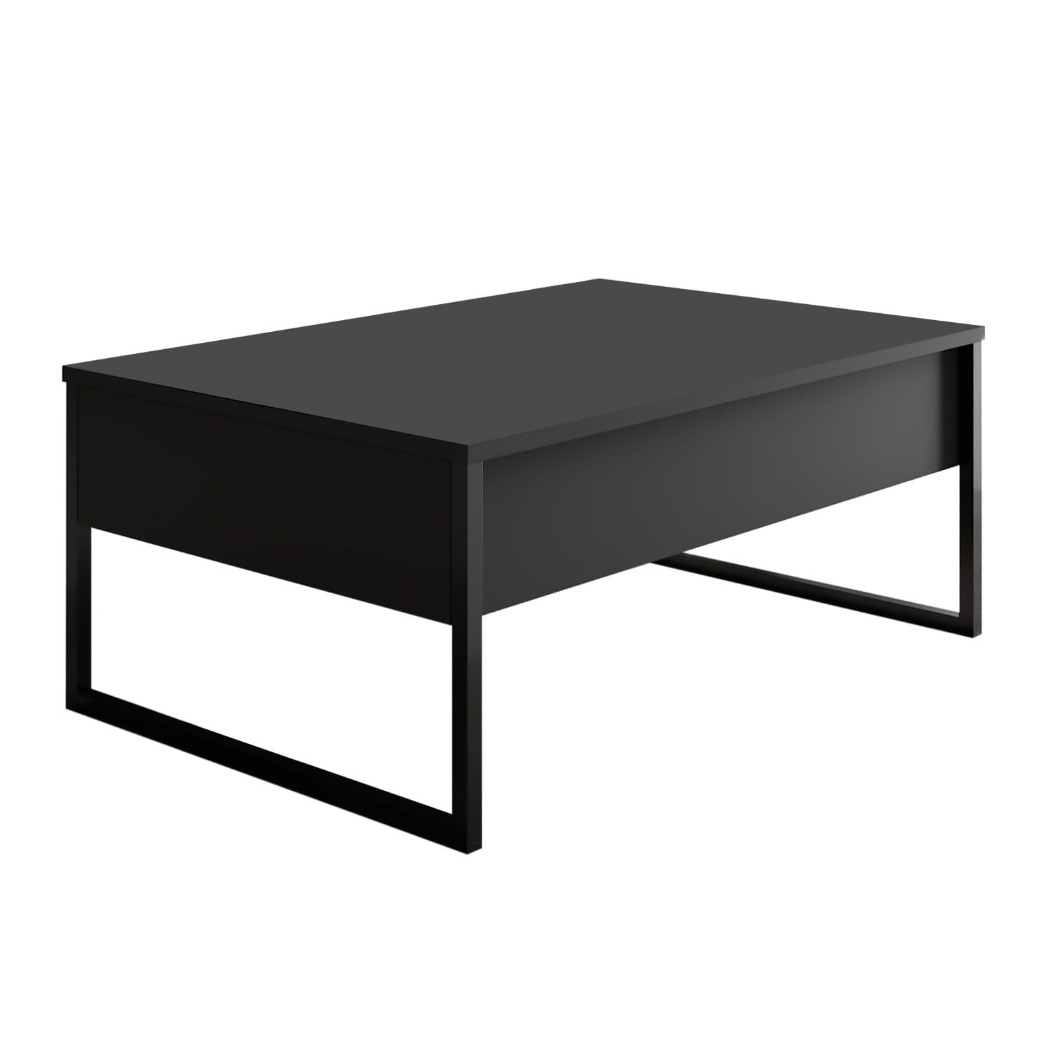 Masuta de cafea, Hanah Home, pal melaminat, antracit si negru, 90x60x40 cm, 618BLY1124 — imaginea 4