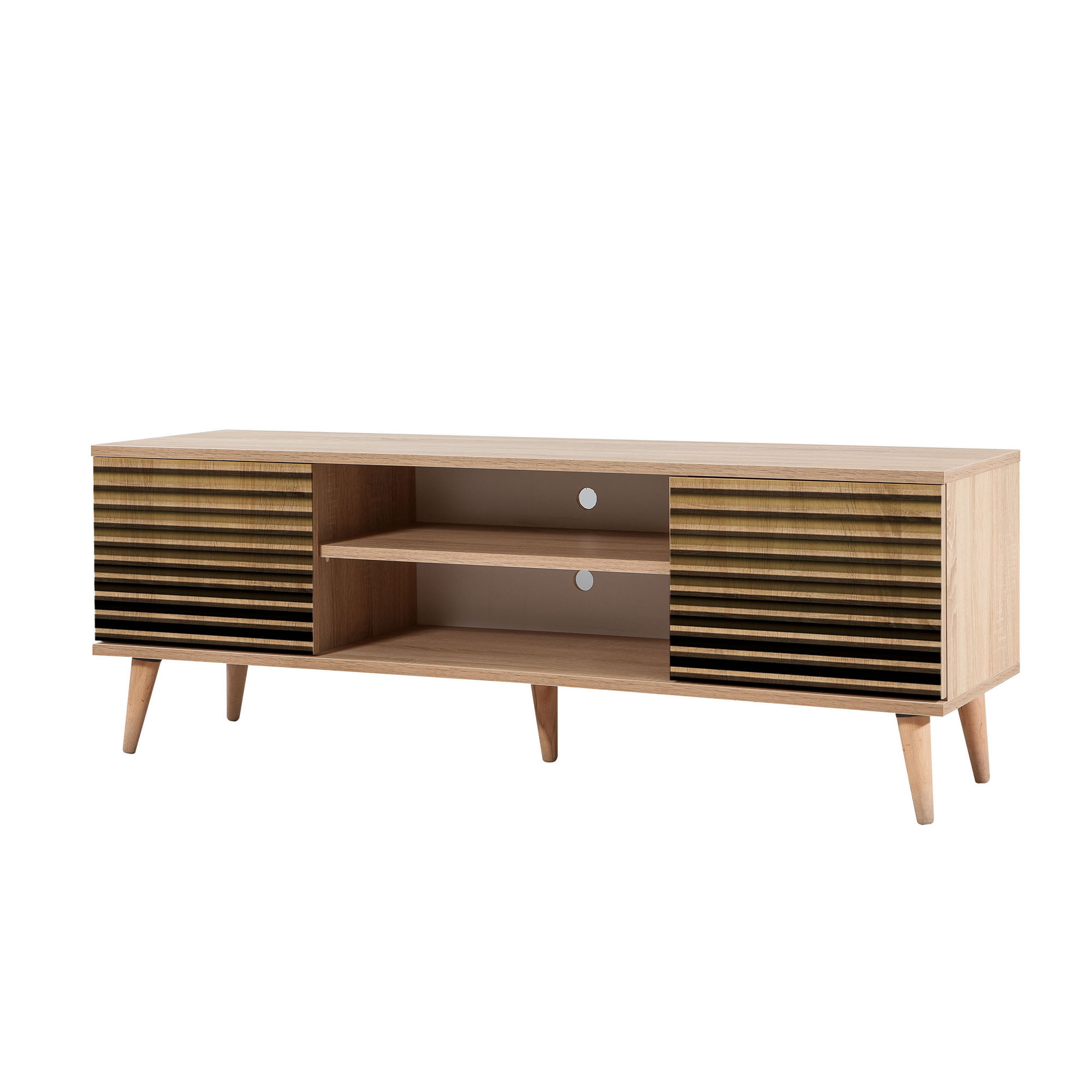 Comoda tv, Hanah Home, pal melaminat, stejar sonoma, 140x40x50 cm, 863SPH3029 — imaginea 5