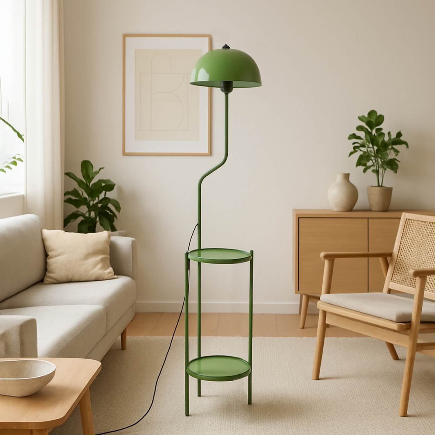 Lampadar, Opviq, metal, menta, 135 cm