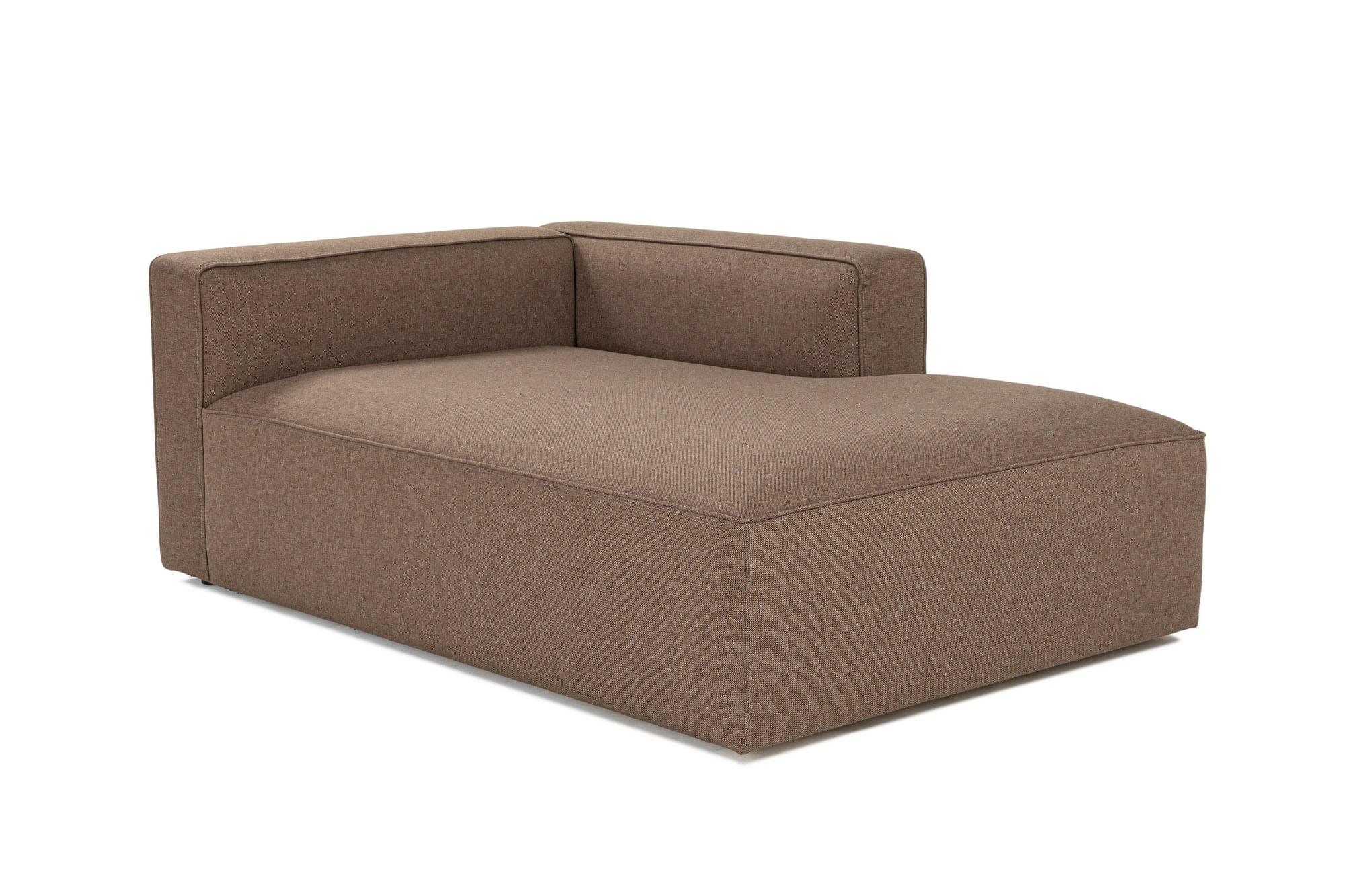 Canapea 1 loc, Atelier Del Sofa, tesatura texturata, maro, 120x69x180 cm — imaginea 2