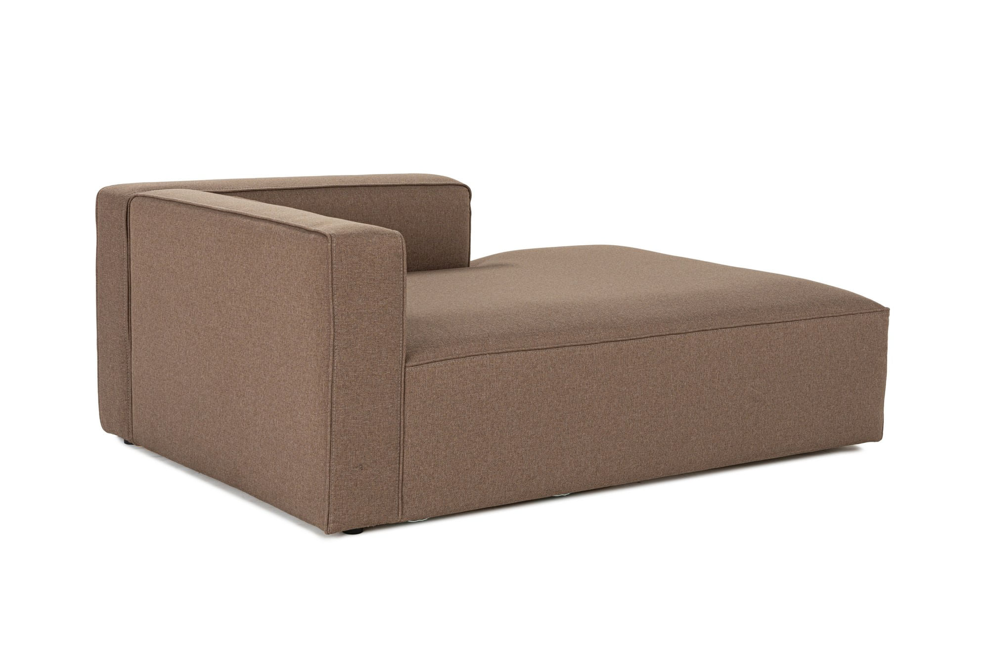 Canapea 1 loc, Atelier Del Sofa, tesatura texturata, maro, 120x69x180 cm — imaginea 4