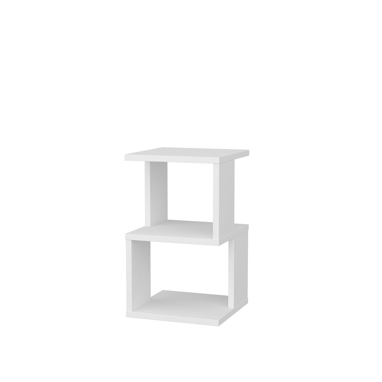 Noptiera, Hanah Home, pal melaminat, alb, 29.6x29.6x49.4 cm — imaginea 5