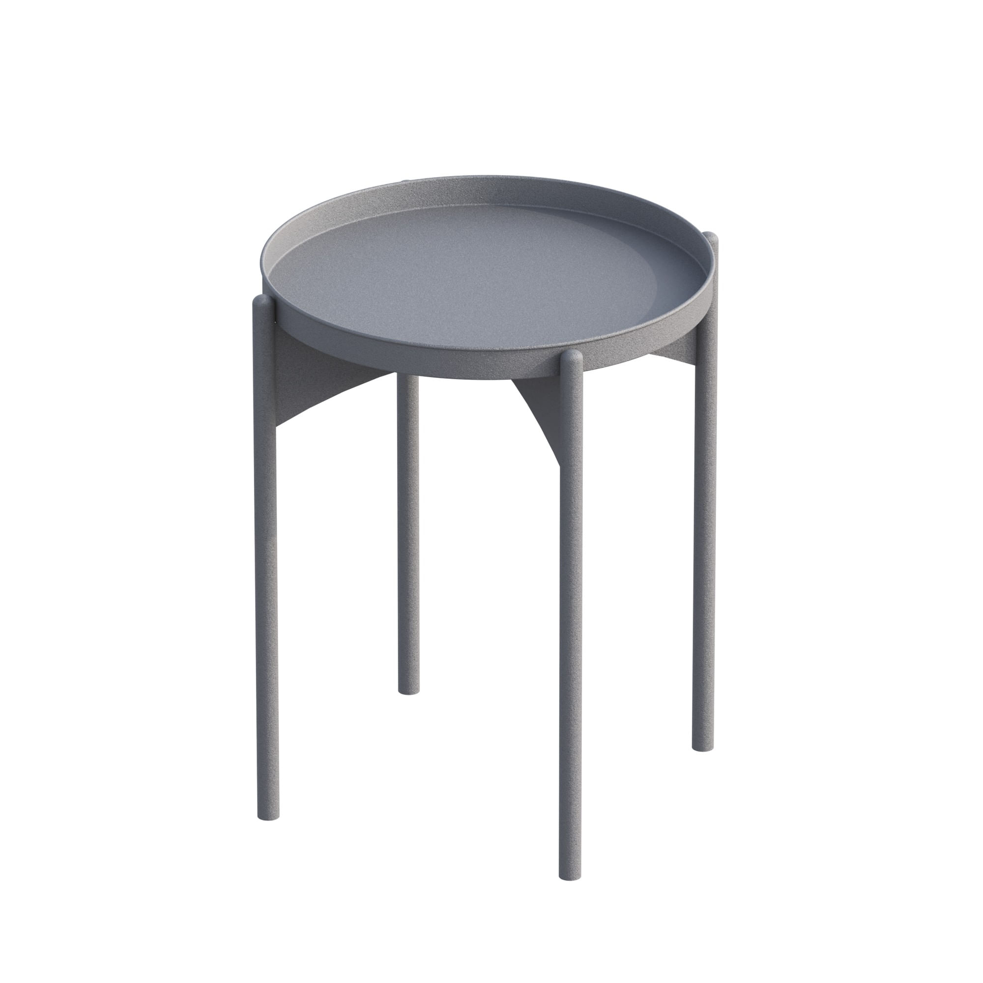 Masuta de cafea, Hanah Home, metal, gri, 44x44x57 cm — imaginea 5
