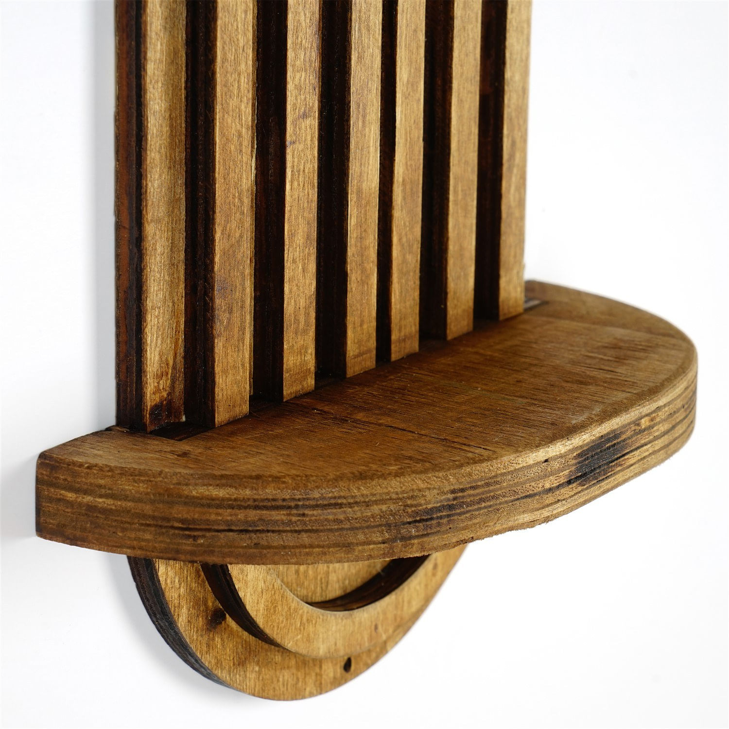 Raft de perete, Hanah Home, placaj, nuc, 40x20x9 cm, 792EVL9070 — imaginea 2