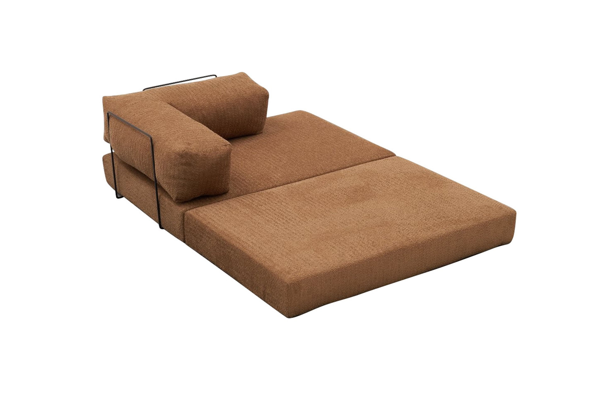 Canapea 2 locuri, Atelier Del Sofa, tesatura chenille, maro, 140x95x75 cm — imaginea 4