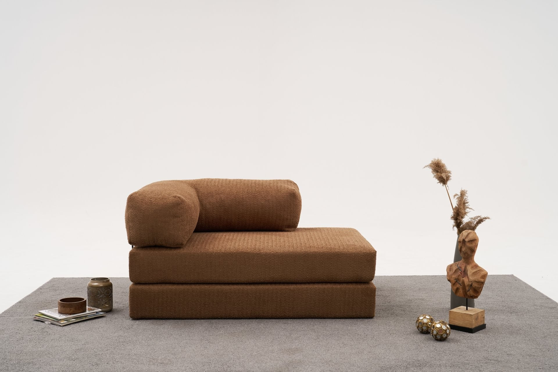Canapea 2 locuri, Atelier Del Sofa, tesatura chenille, maro, 140x95x75 cm — imaginea 8