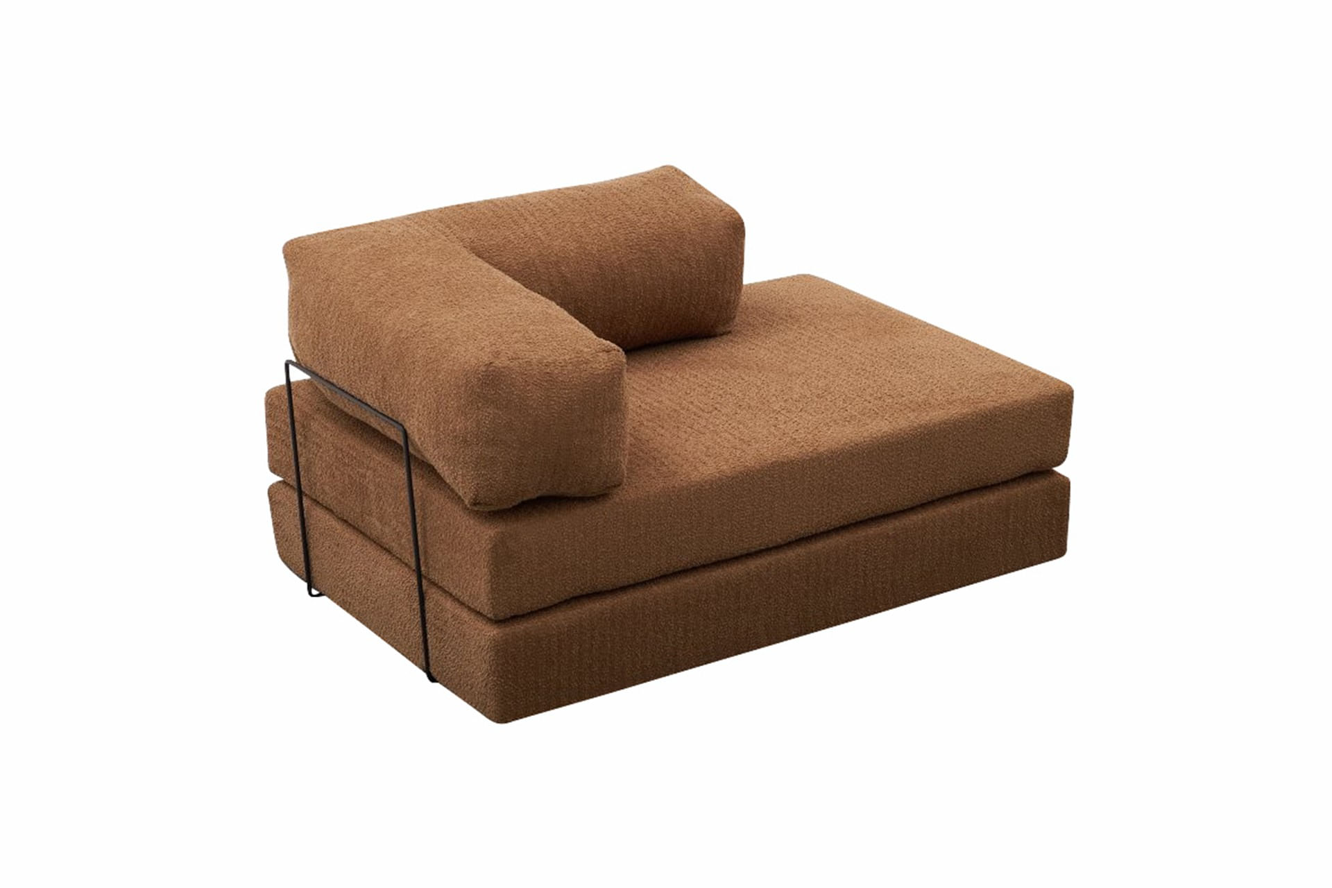 Canapea 2 locuri, Atelier Del Sofa, tesatura chenille, maro, 140x95x75 cm — imaginea 10