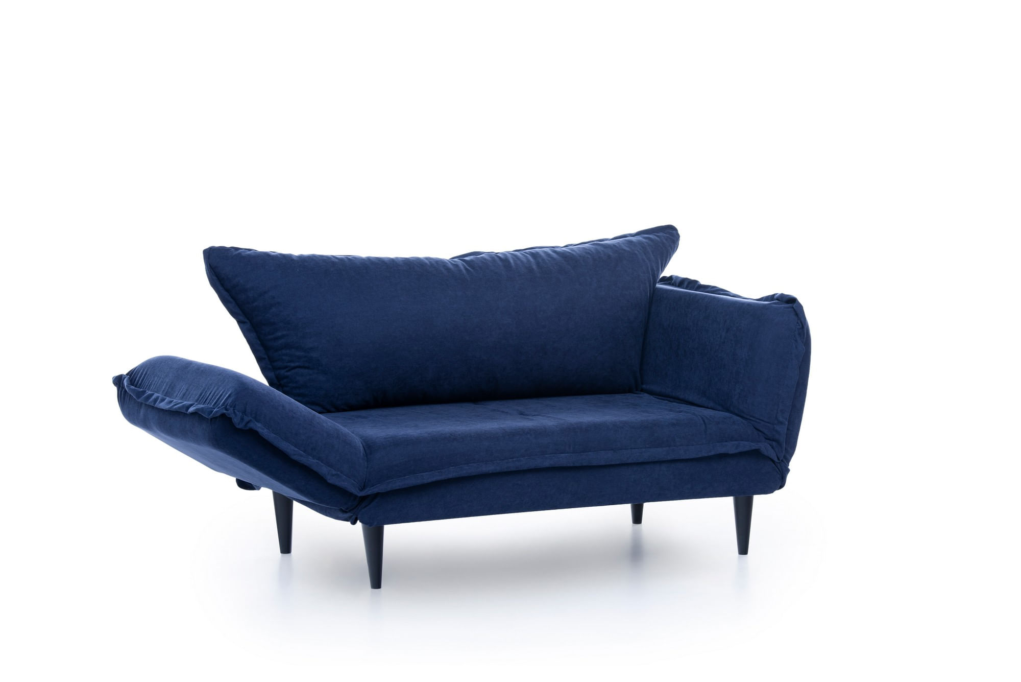 Canapea extensibila, Hanah Home, stofa in, albastru marin, 200x70 cm — imaginea 5
