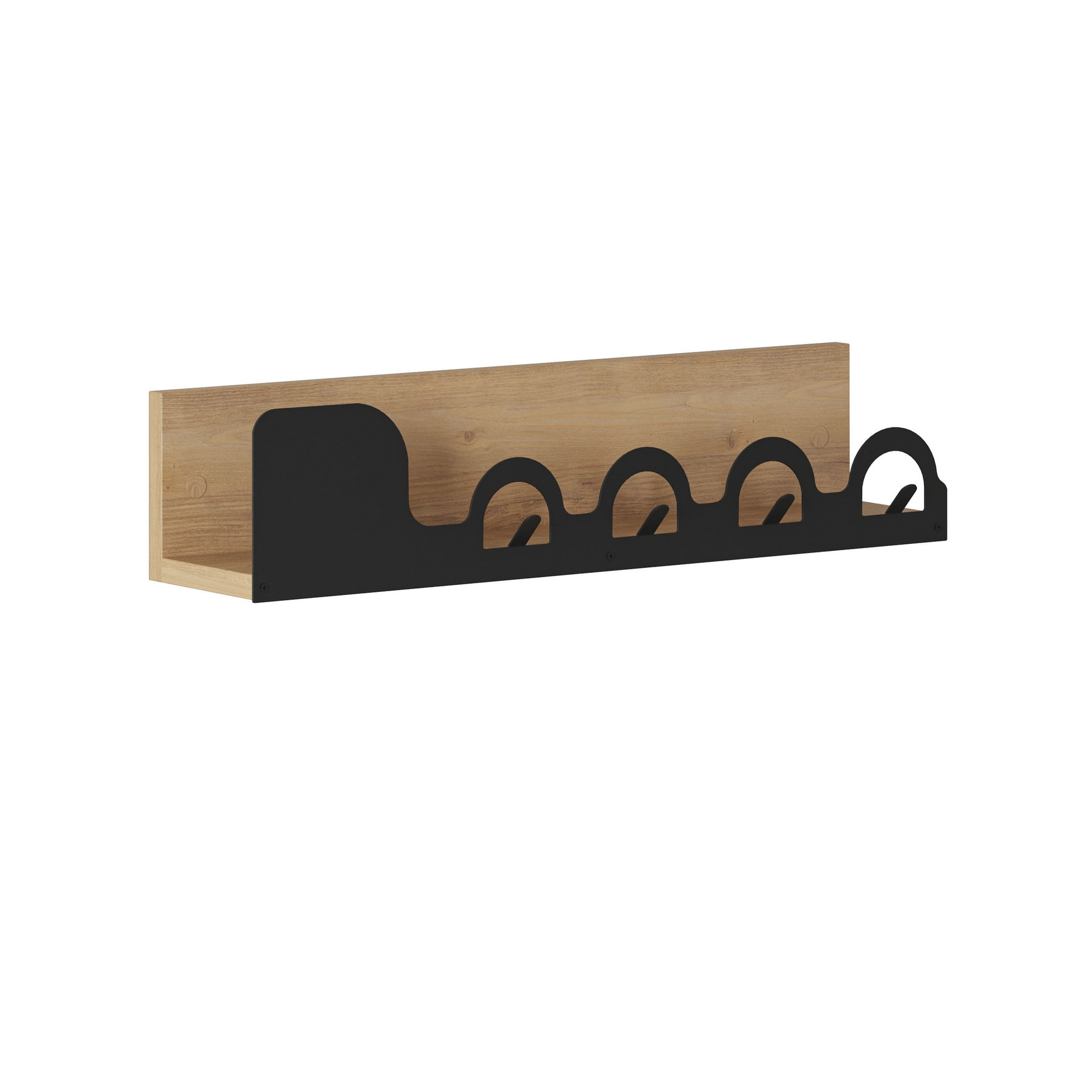 Cuier, Hanah Home, metal, stejar, 63x14x14 cm — imaginea 6