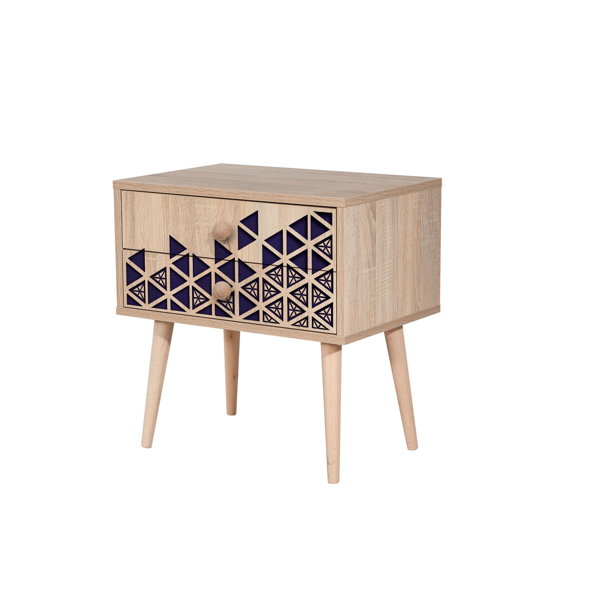 Noptiera, Hanah Home, pal melaminat, stejar sonoma, 60x40x61 cm, 869VEL3510 — imaginea 4