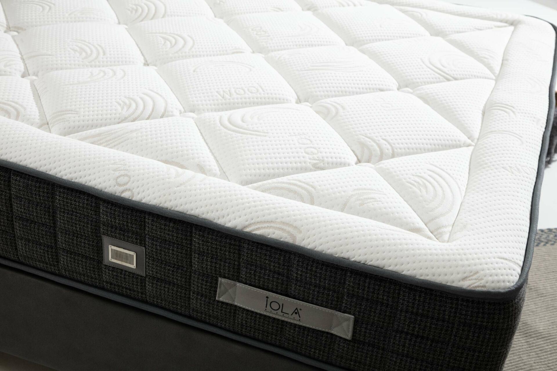 Saltea, Hanah Home, gri, 150x200 cm, spuma si arcuri pocket — imaginea 2