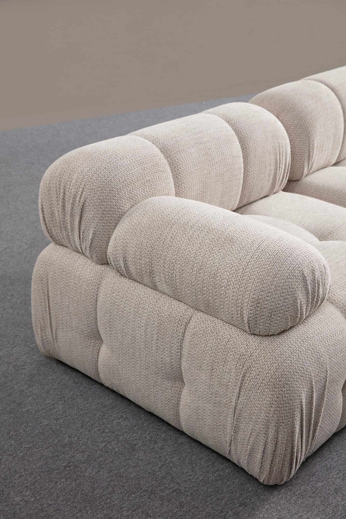 Canapea 3 locuri, Atelier Del Sofa, lemn fag si pal, crem, 290x95x75 cm — imaginea 9