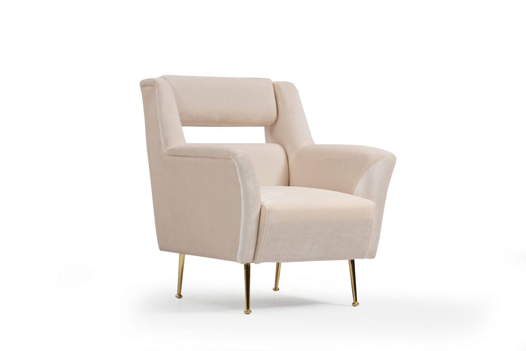 Fotoliu, Hanah Home, poliester, crem, 79x93x76 cm — imaginea 3