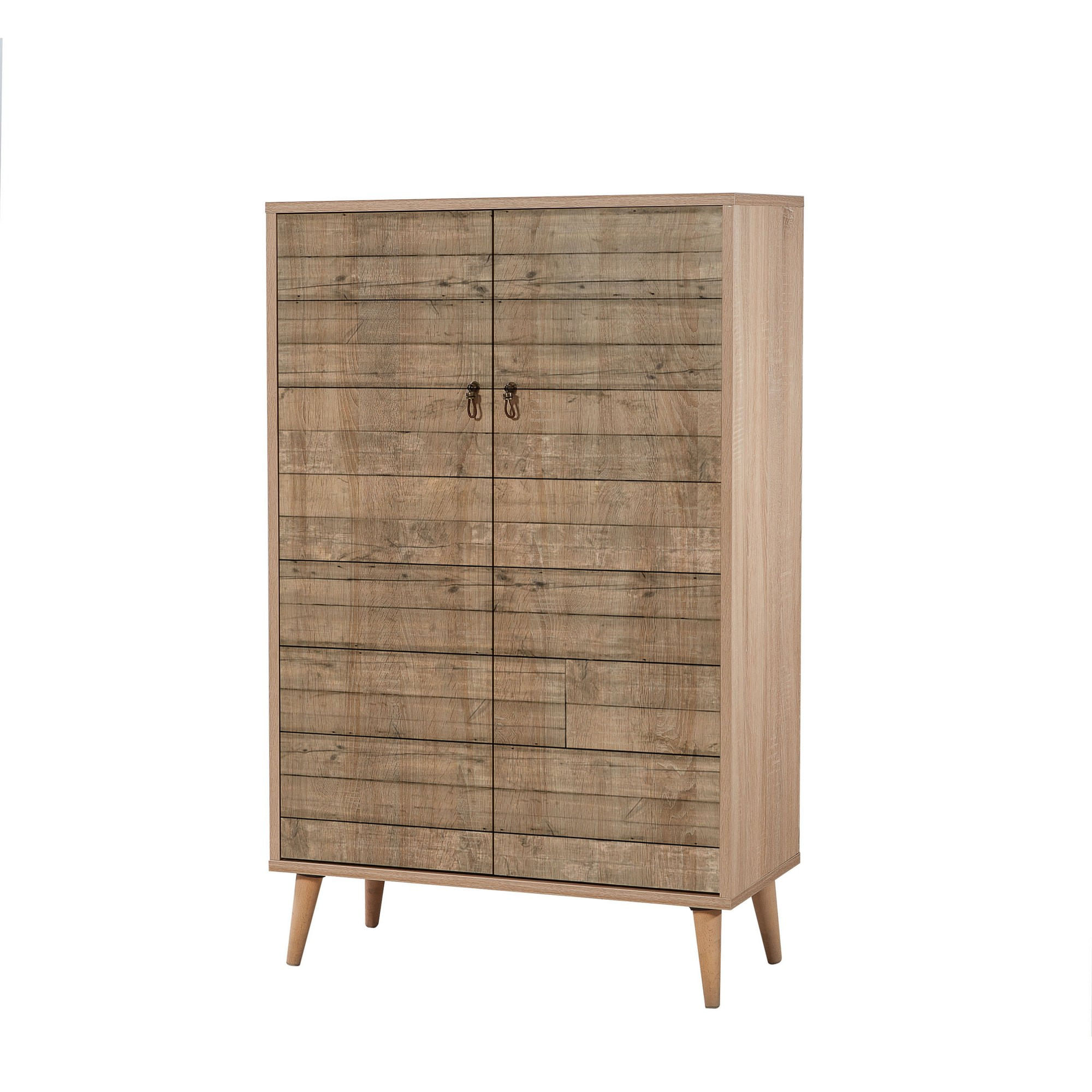 Dulap multifunctional, Hanah Home, pal melaminat, stejar sonoma, 80x36x127 cm, 863SPH3928 — imaginea 3