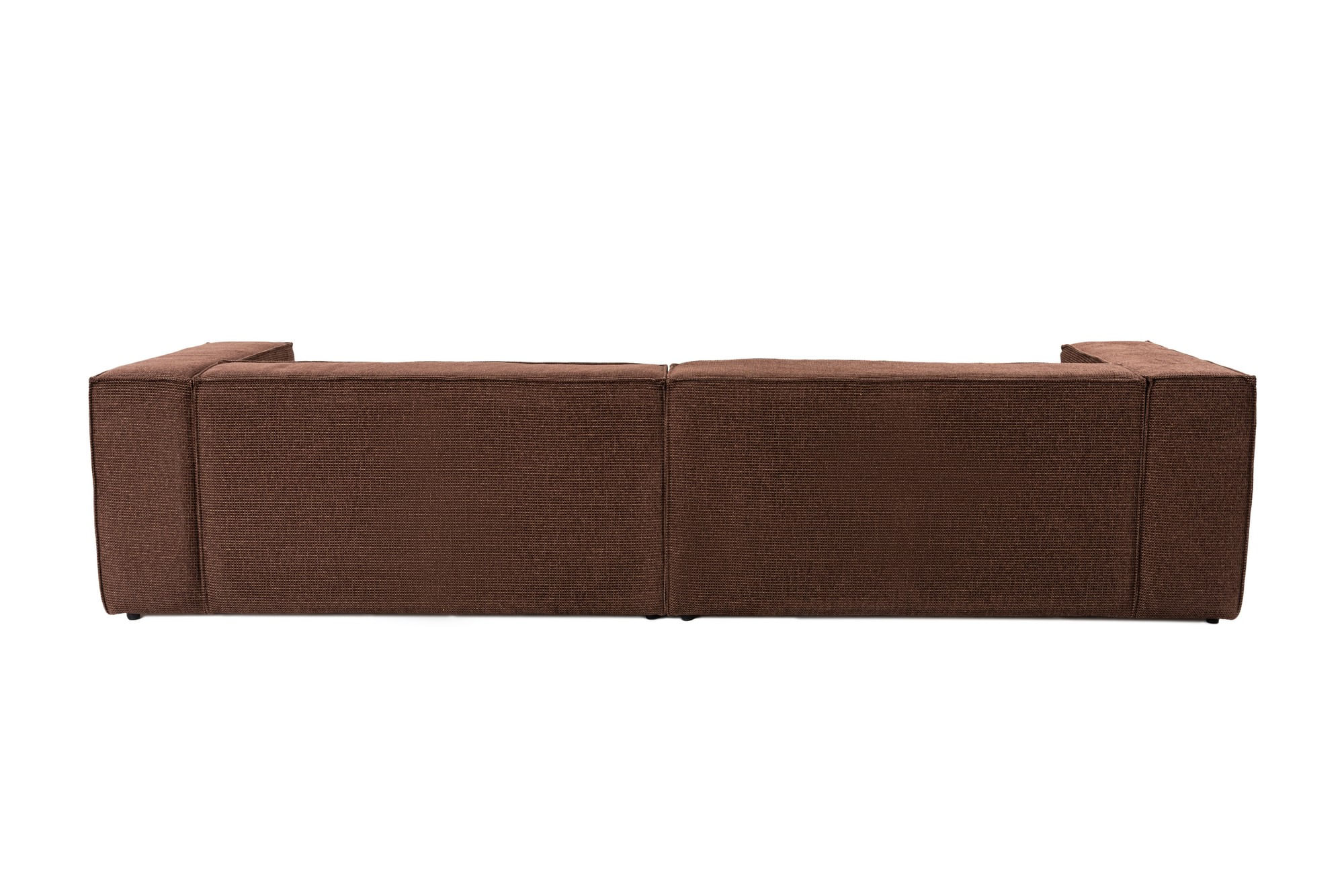 Canapea 4 locuri, Hanah Home, cadru lemn de carpen, tapiterie in, maro, 150x108x65 cm — imaginea 18