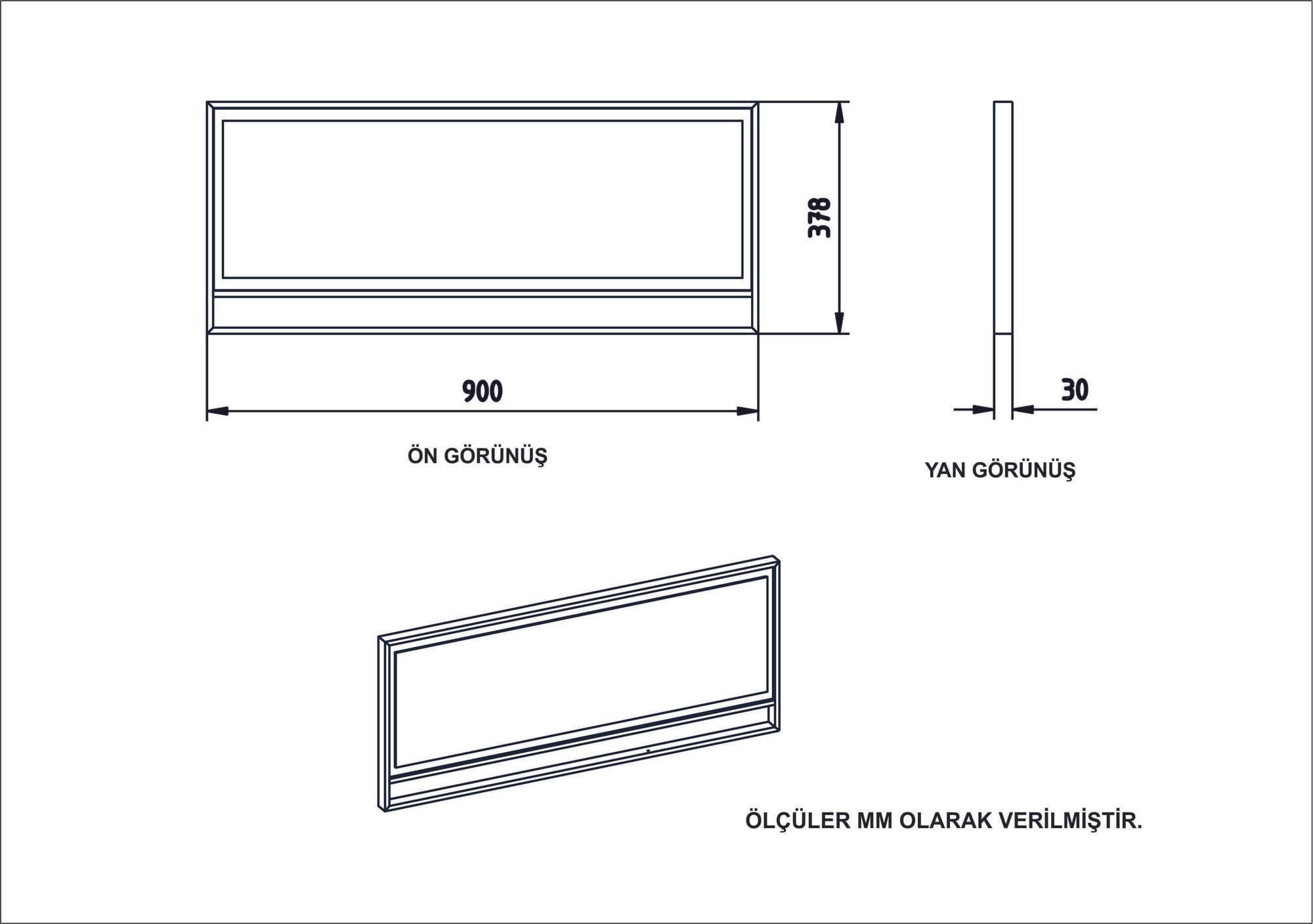 Consola, Hanah Home, panou aglomerat melaminat, alb auriu, 90x38.5x76.8 cm — imaginea 2