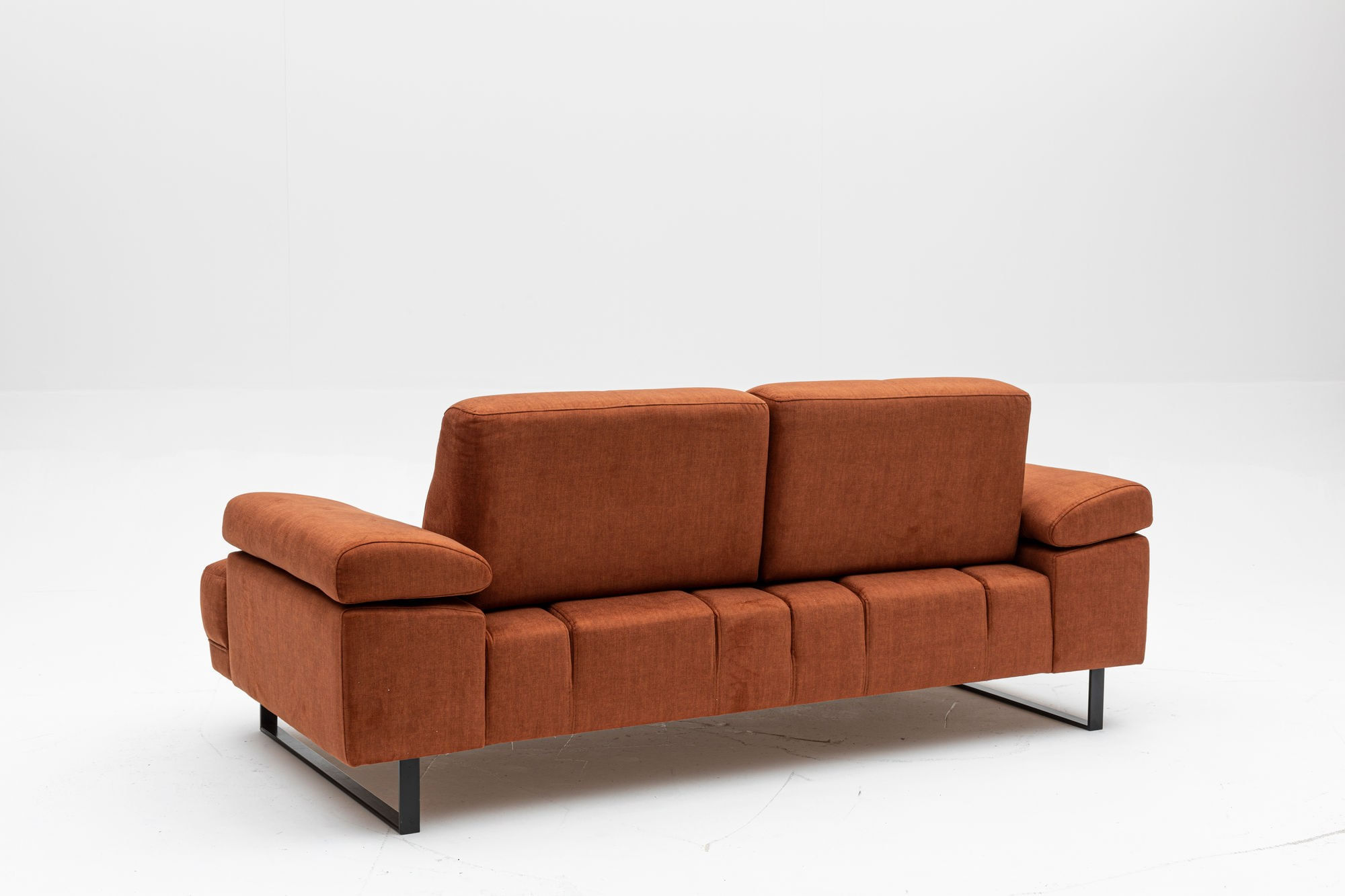 Canapea extensibila, Hanah Home, lemn fag, portocaliu, 199x99x83 cm — imaginea 2