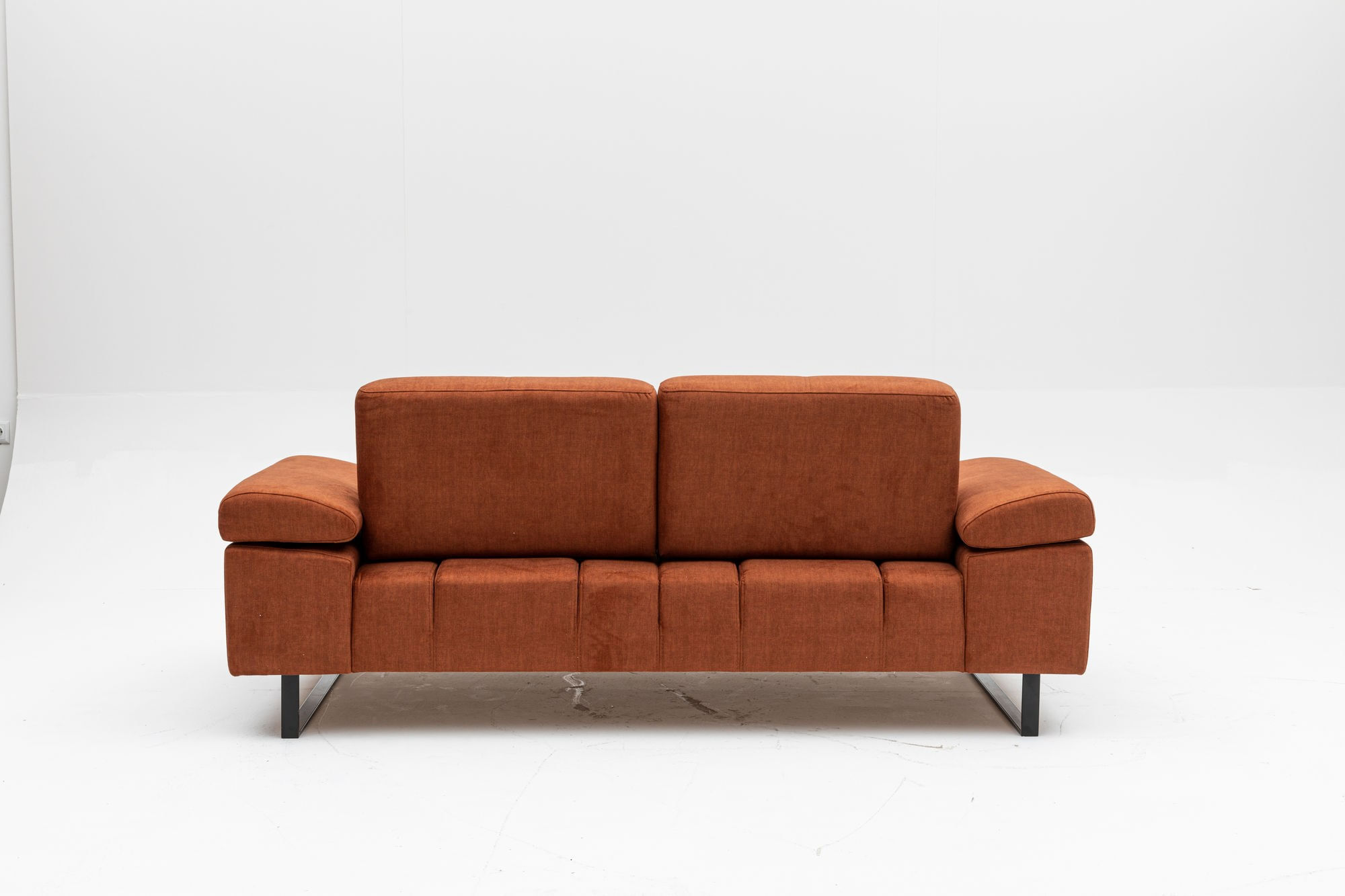 Canapea extensibila, Hanah Home, lemn fag, portocaliu, 199x99x83 cm — imaginea 4