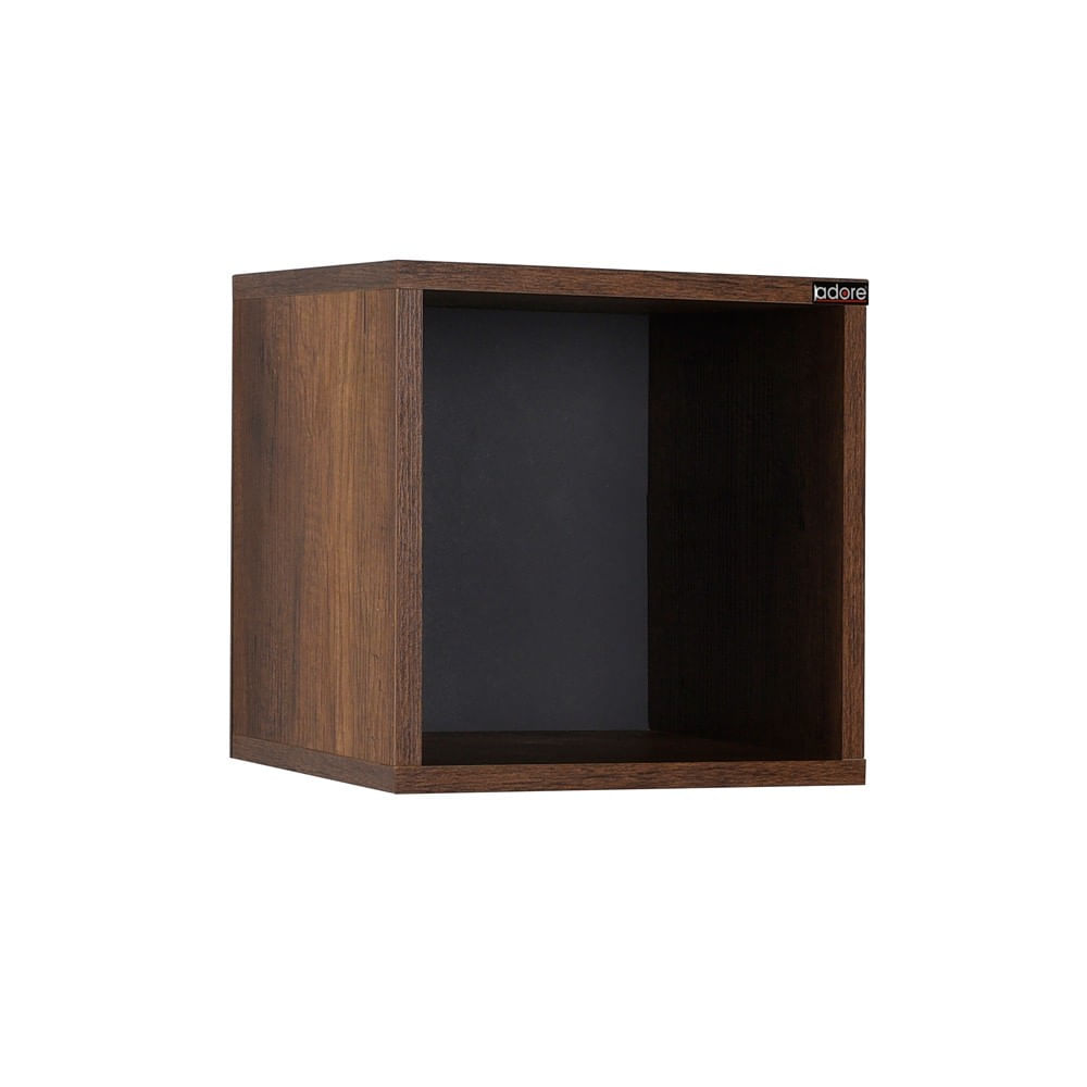 Raft de perete, Hanah Home, pal melaminat, oslo nuc, 33x33x19 cm — imaginea 3