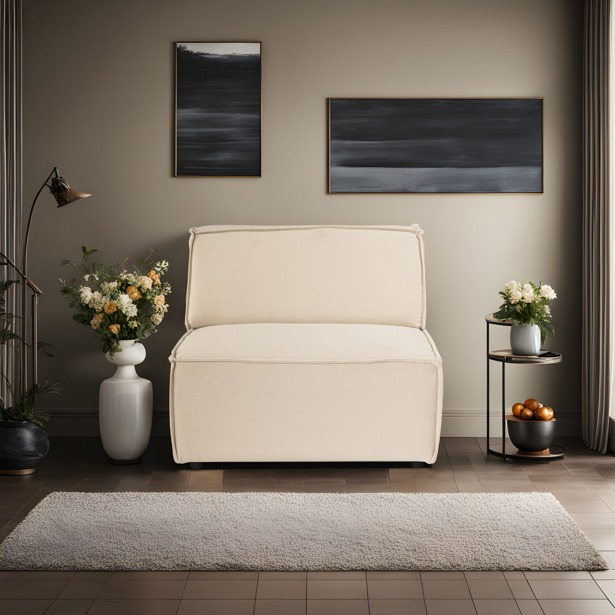 Canapea 1 loc, Atelier Del Sofa, in, crem, 100x100x70 cm — imaginea 9