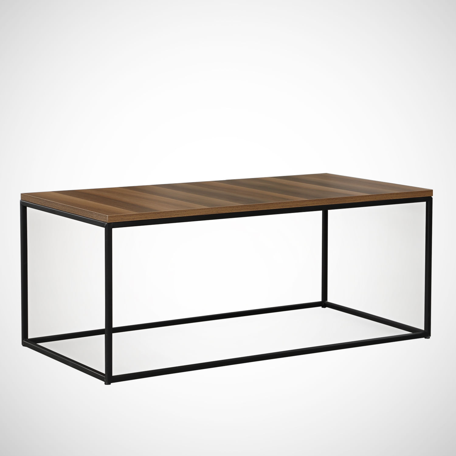 Masuta de cafea, Hanah Home, pal melaminat, nuc, 95x55x43 cm, 801CMY2858 — imaginea 3