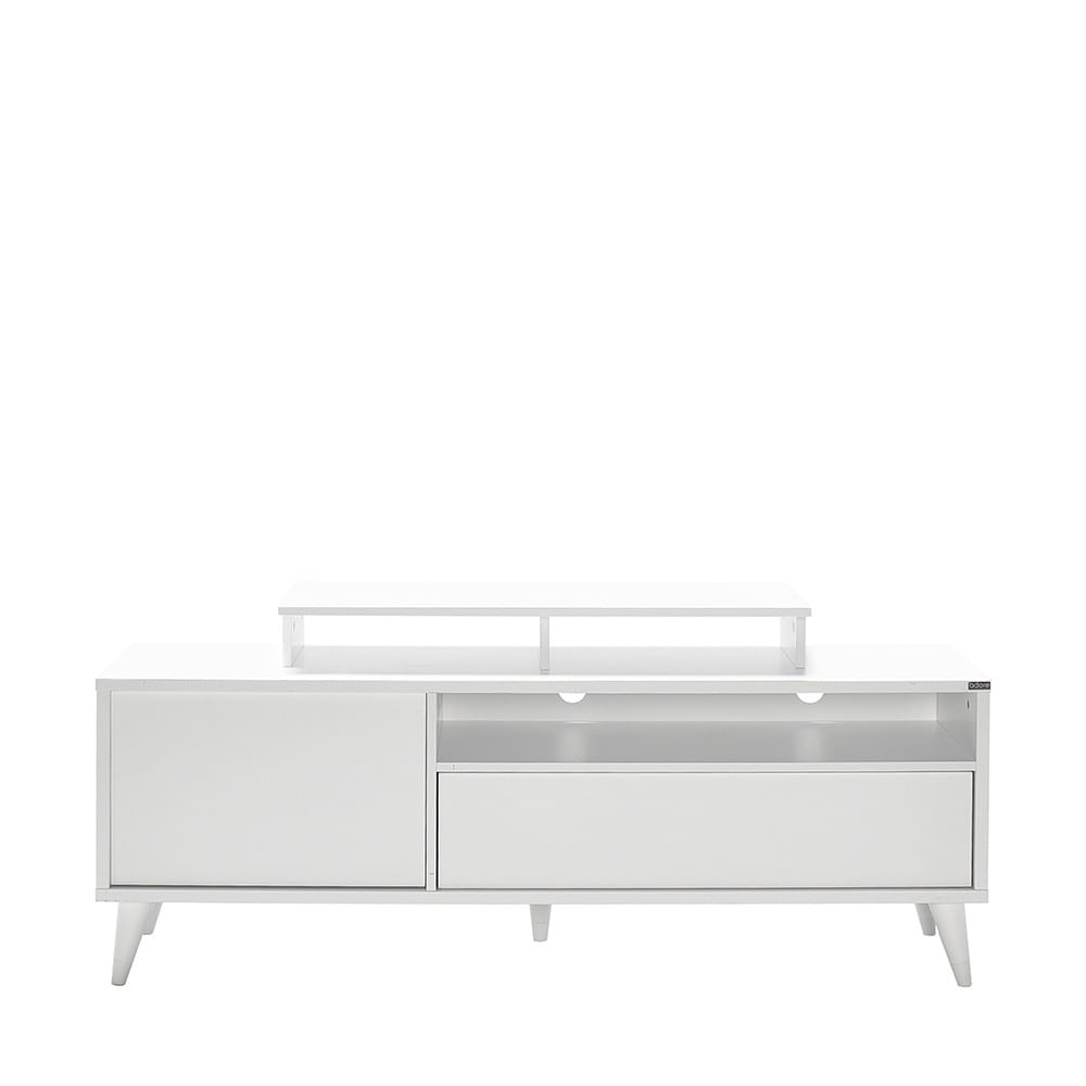 Comoda tv, Hanah Home, pal melaminat, alb, 150x40x53 cm — imaginea 3