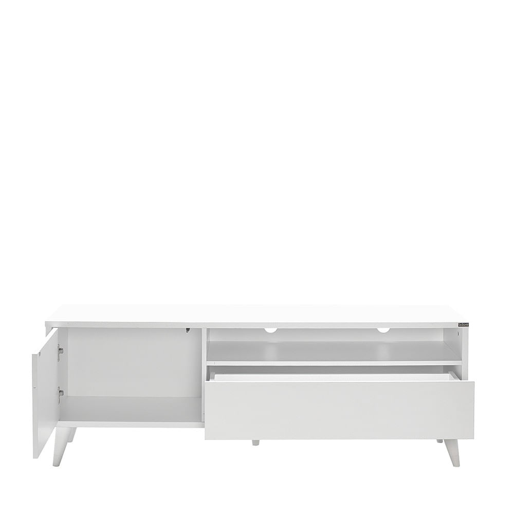 Comoda tv, Hanah Home, pal melaminat, alb, 150x40x53 cm — imaginea 4