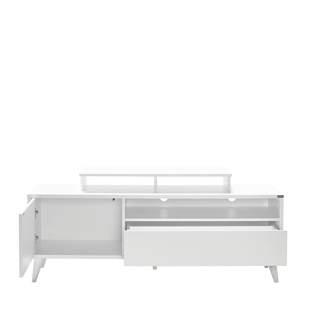 Comoda tv, Hanah Home, pal melaminat, alb, 150x40x53 cm — imaginea 6